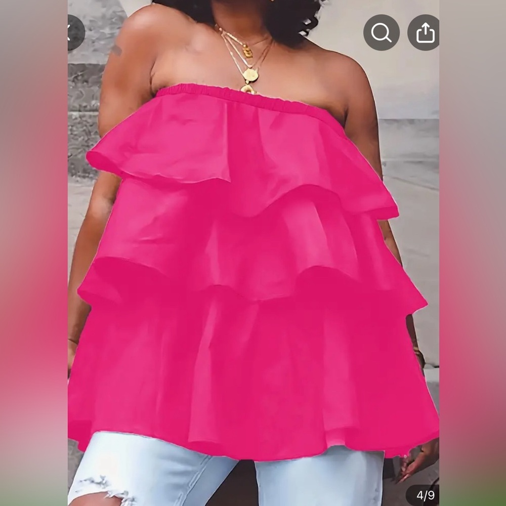 Ruffle Tube Top